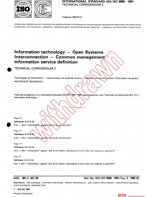 ISO/IEC 9595:1991/COR2:1992 PDF