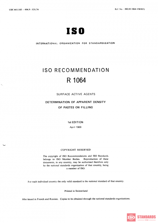 ISO/R 1064:1969 PDF