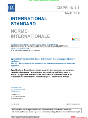 CISPR 16 1-1 ed 5.0:2019 PDF