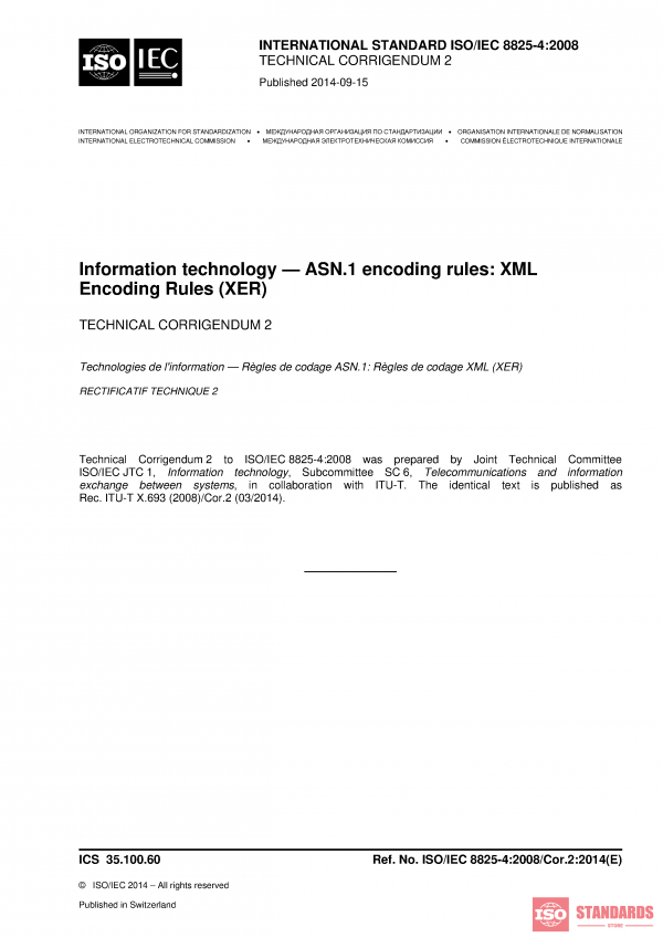 ISO/IEC 8825-4:2008/Cor 2:2014 PDF