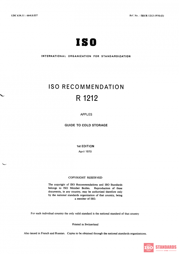 ISO/R 1212:1970 PDF