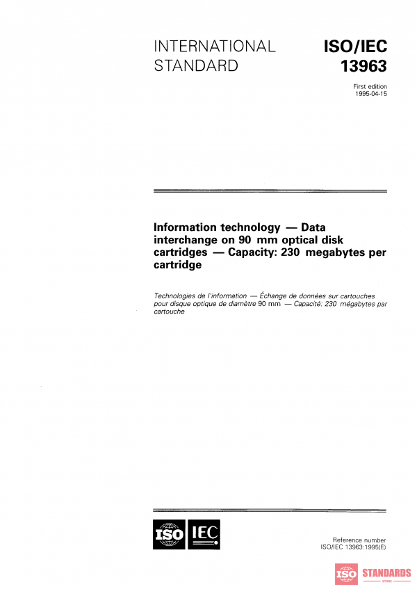 ISO/IEC 13963:1995 PDF