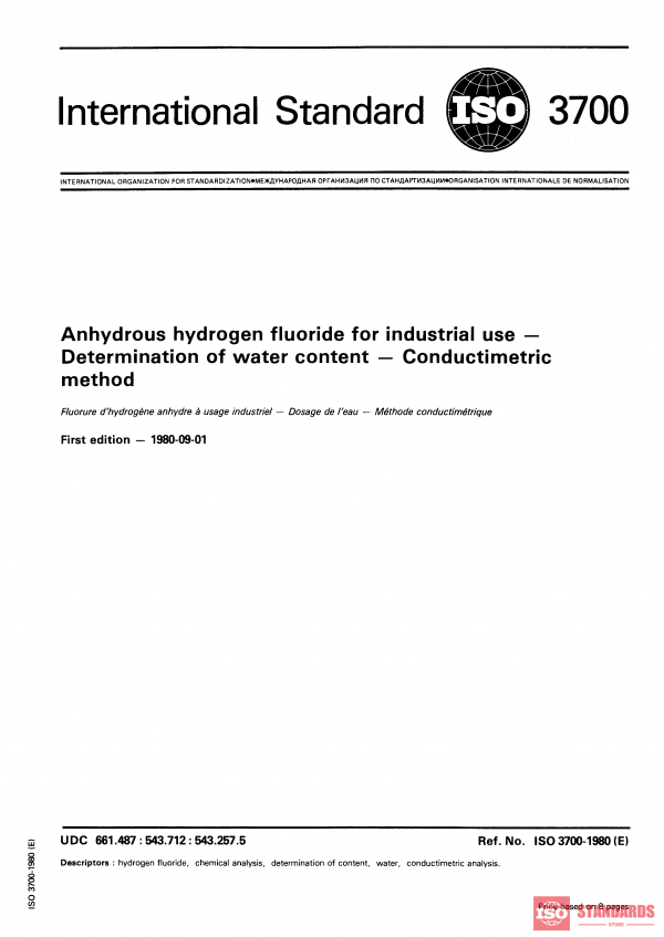 ISO 3700:1980 PDF