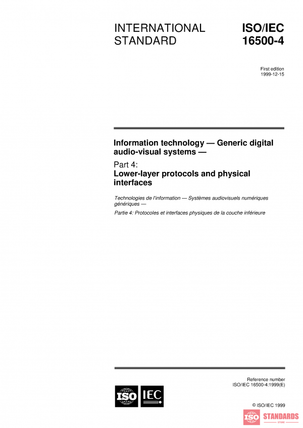 ISO/IEC 16500-4:1999 PDF