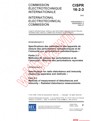 CISPR 16-2-3:2003/AMD2:2005 PDF