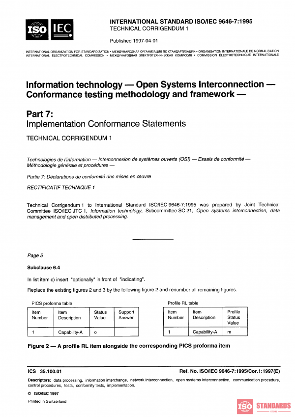 ISO/IEC 9646-7:1995/COR1:1997 PDF