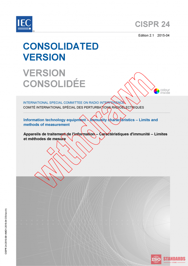 CISPR 24:2010+AMD1:2015 CSV PDF