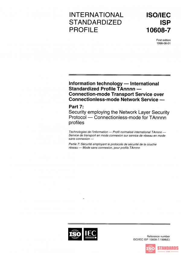 ISO/IEC ISP 10608-7:1998 PDF