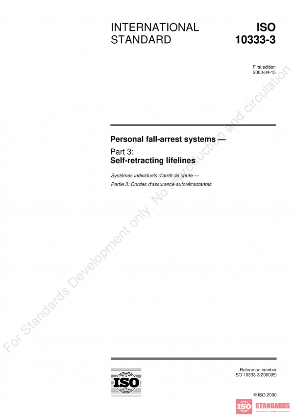 ISO 10333 WG-3:2000 PDF