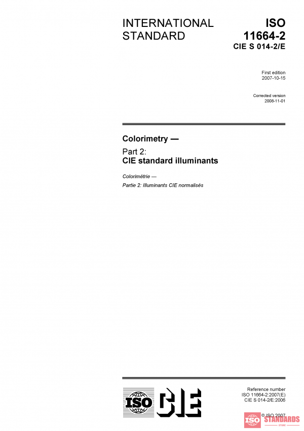 ISO 11664-2:2007 PDF