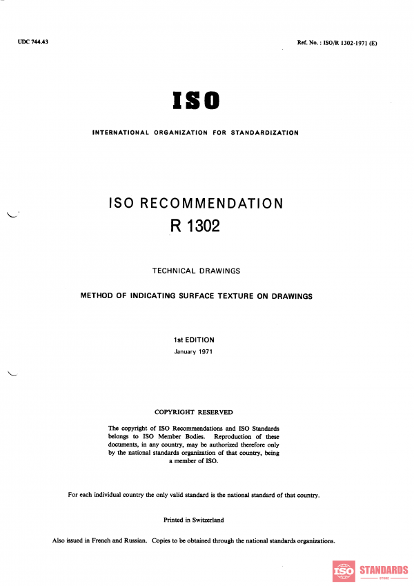 ISO/R 1302:1971 PDF