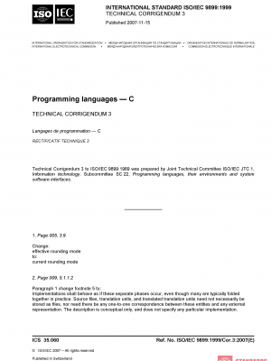 ISO/IEC 9899:1999/Cor 3:2007 PDF