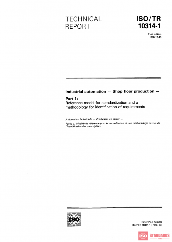 ISO/TR 10314-1:1990 PDF