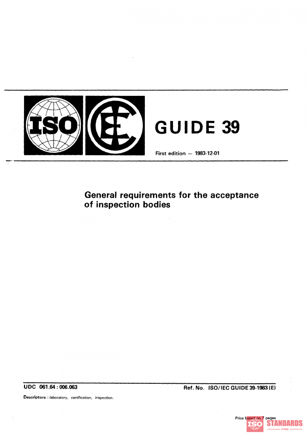 ISO/IEC Guide 39:1983 PDF