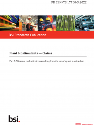 PD CEN/TS 17700 WG – 3:2022 PDF