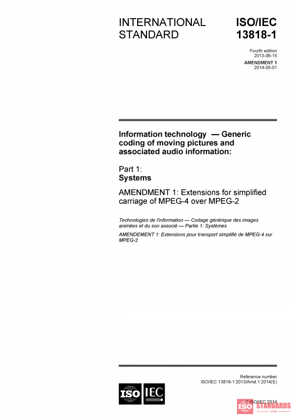 ISO/IEC 13818-1:2013/AMD1:2014 PDF