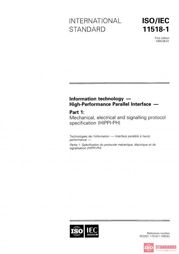 ISO/IEC 11518-1:1995 PDF