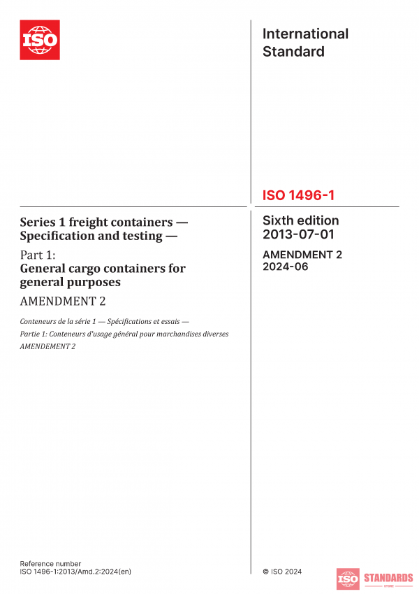 ISO 1496-1:2013/Amd 2:2024 PDF