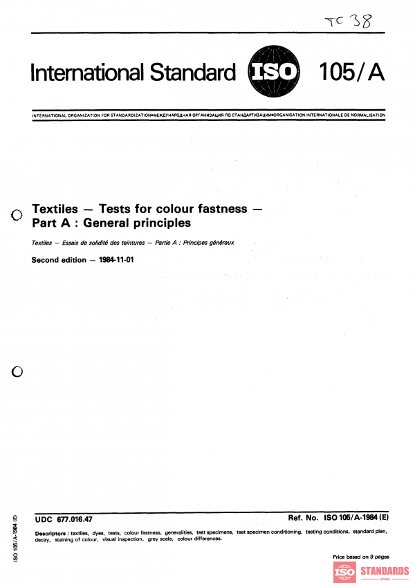 ISO 105-A:1984 PDF