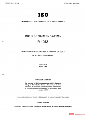 ISO/R 1013:1969 PDF
