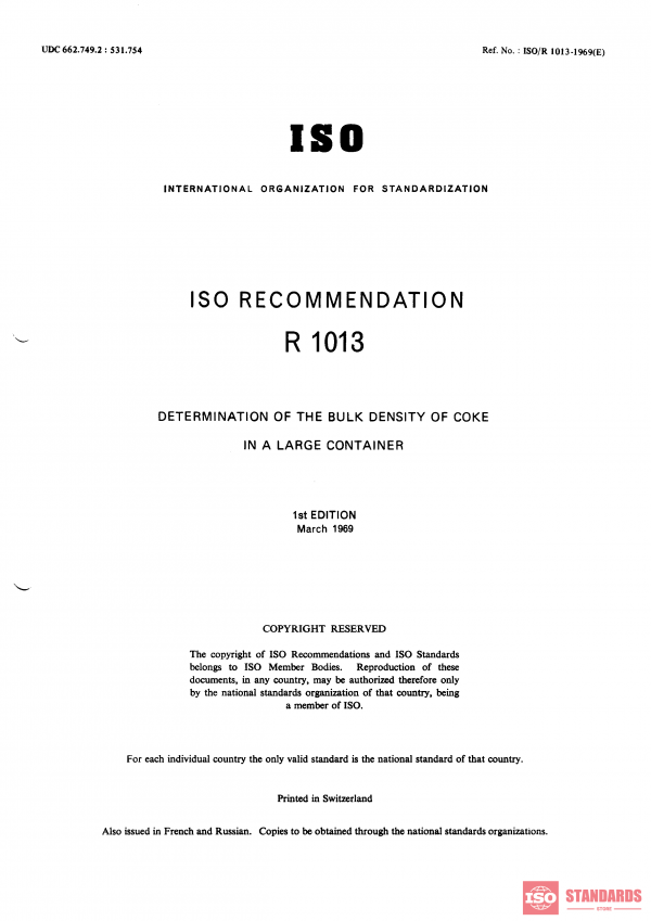 ISO/R 1013:1969 PDF