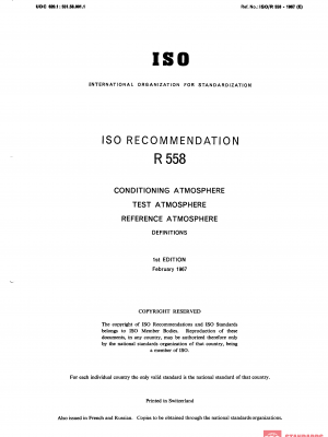 ISO/R 558:1967 PDF