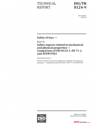 ISO/TR 8124-9:2018 PDF