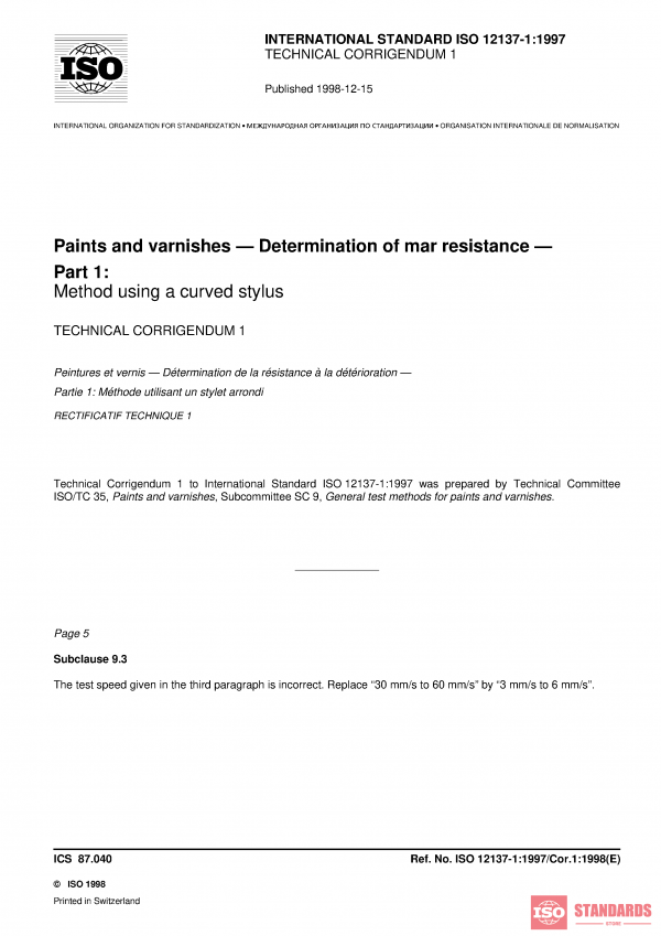 ISO 12137-1:1997/Cor 1:1998 PDF