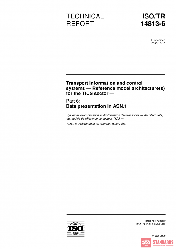 ISO/TR 14813-6:2000 PDF