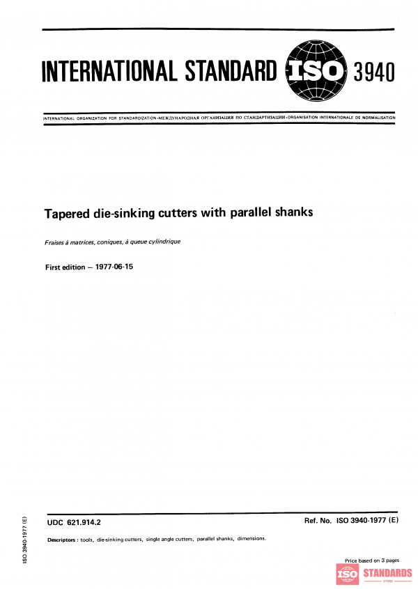ISO 3940:1977 PDF