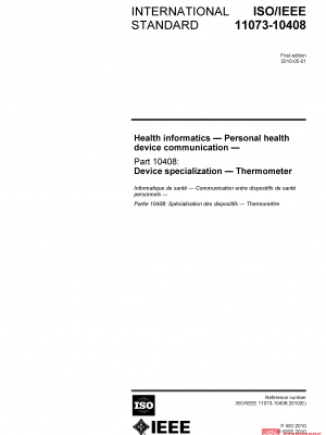 ISO/IEEE 11073-10408:2010 PDF