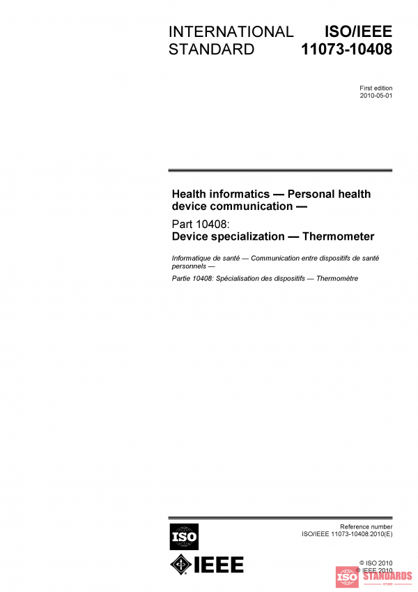ISO/IEEE 11073-10408:2010 PDF