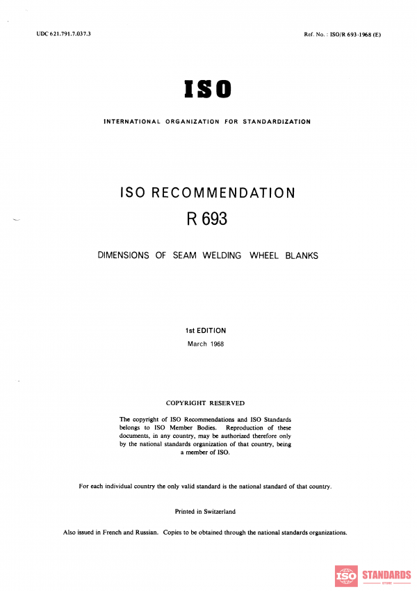 ISO/R 693:1968 PDF