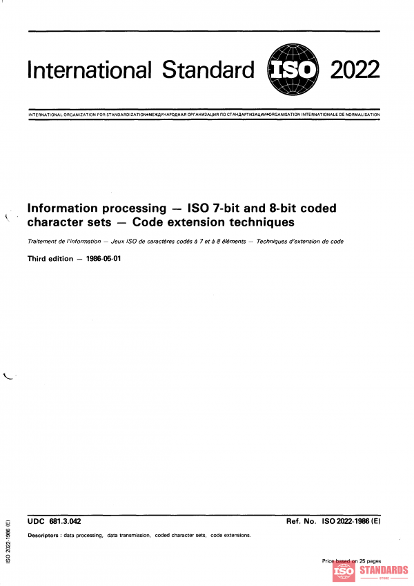 ISO 2022:1986 PDF