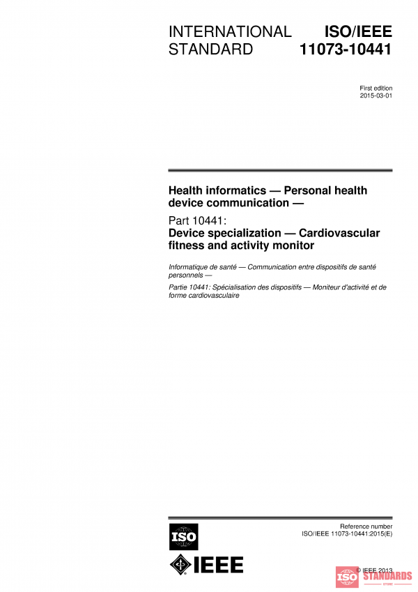ISO/IEEE 11073-10441:2015 PDF