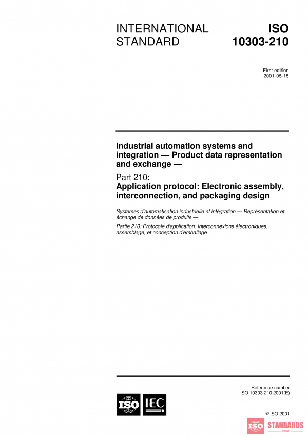 ISO 10303-210:2001 PDF