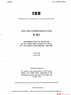 ISO/R 331:1963 PDF