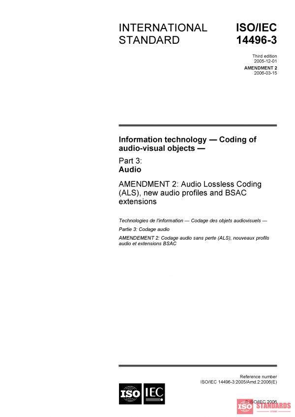 ISO/IEC 14496-3:2005/Amd 2:2006 PDF