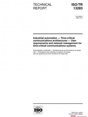ISO/TR 13283:1998 PDF