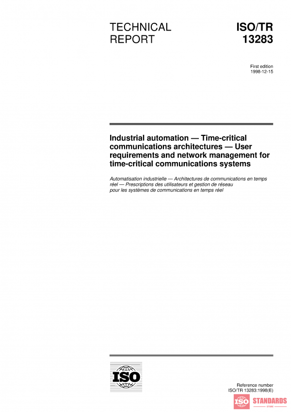 ISO/TR 13283:1998 PDF