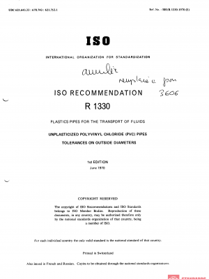 ISO/R 1330:1970 PDF