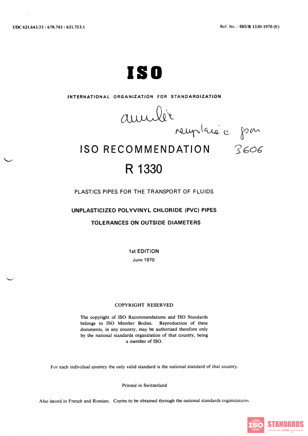ISO/R 1330:1970 PDF