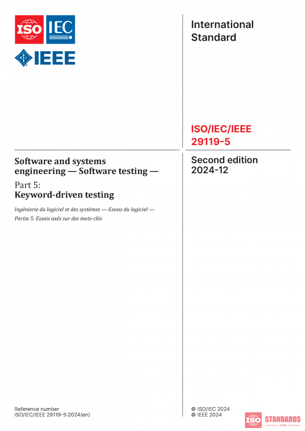 ISO/IEC/IEEE 29119-5:2024 PDF