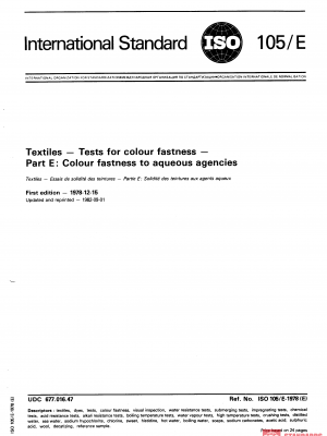 ISO 105-E:1978 PDF