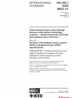 ISO/IEC/IEEE 8802-11:2018/AMD3:2020 PDF