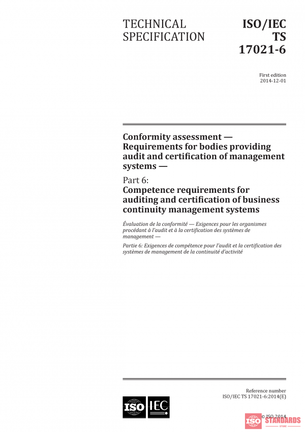 ISO/IEC TS 17021-6:2014 PDF