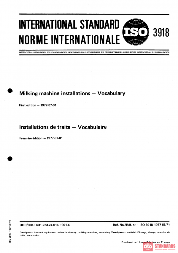 ISO 3918:1977 PDF