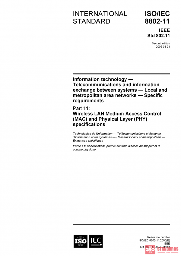 ISO/IEC 8802-11:2005 PDF