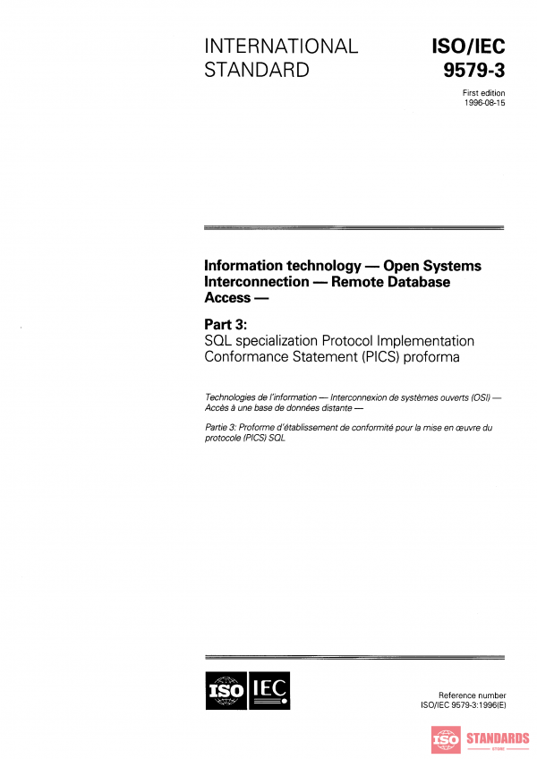ISO/IEC 9579-3:1996 PDF