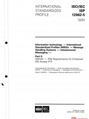 ISO/IEC ISP 12062-5:1995 PDF